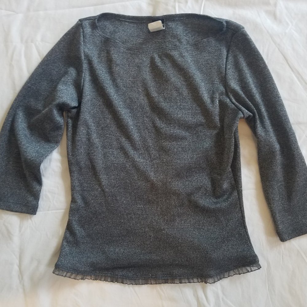 Women's Juniors Size L PS (PerSeption) 3/4 Sleeve Shirt